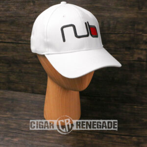 Oliva Nub Cigar Embroidered Adjustable Cap Hat - White_01