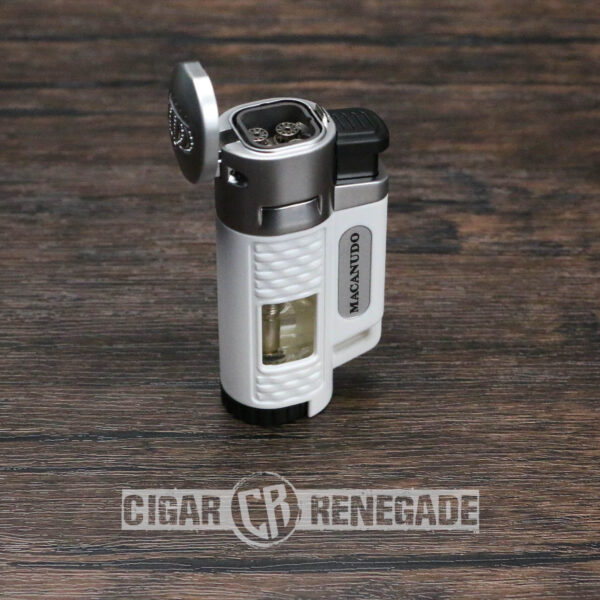 Macanudo Quad Flame Adjustable Refillable Cigar Torch Lighter_2