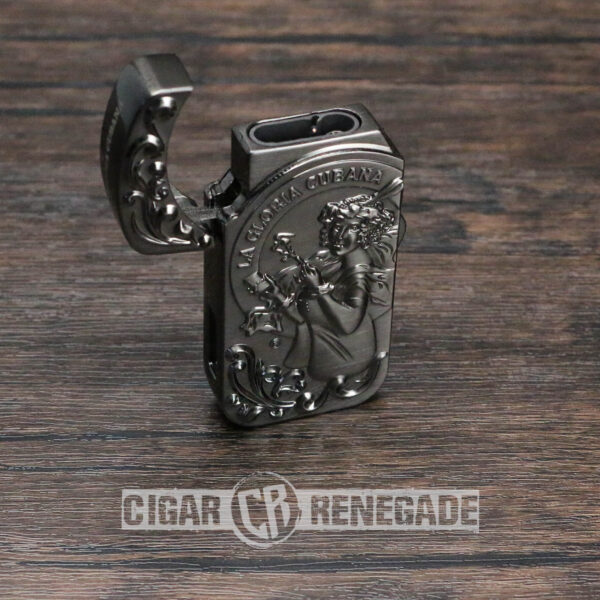 La Gloria Cubana Triple Flame Adjustable Refillable Cigar Torch Lighter_2